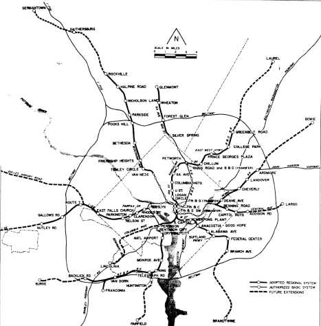 The Adopted Regional System, approved in 1968. It is relatively similar to what was eventually built, although some minor changes were made.